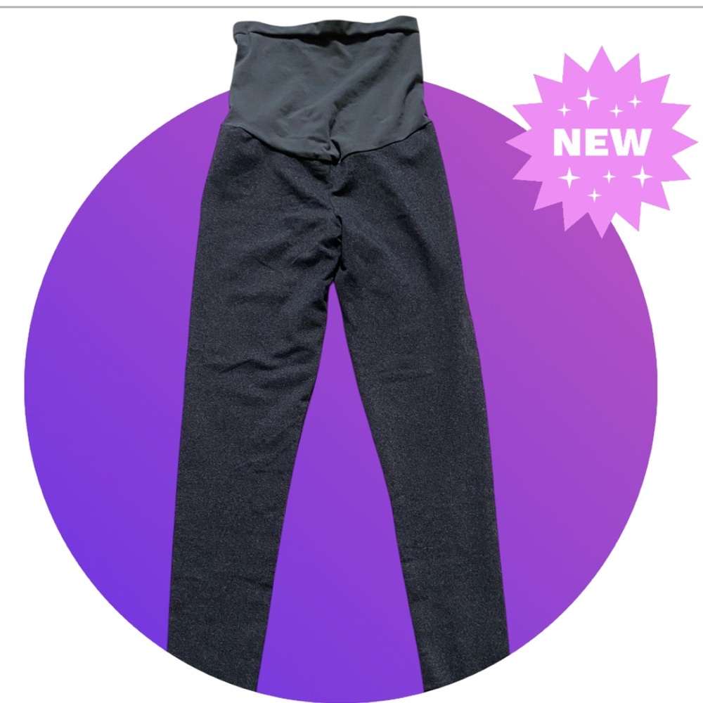 David Lerner P Collection Women's Dark Gray Maternity Leggings